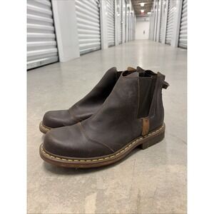 Rare Vintage Discontinued Dr. Martens Chelsea Boot 8B91 Waxed Brown Mens 12 Us